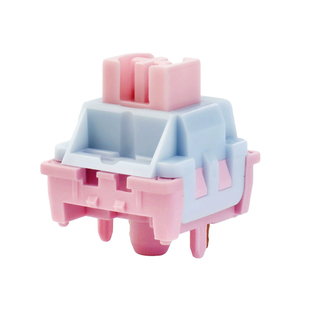 钧轴 粉霞轴肌无力线性五脚麻将音轻压力机械键盘轴体猫尔本M99