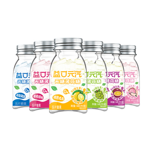 都市牧场无糖薄荷糖口气清新接吻口香糖维c清口含片糖果零食瓶装