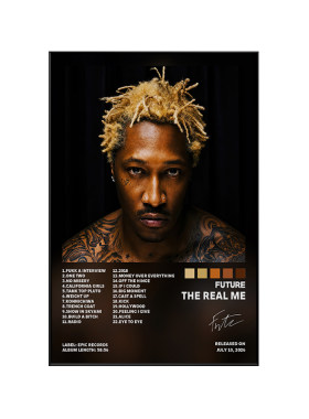 Future The Real Me专辑封面海报嘻哈说唱墙饰音乐室房间装饰画