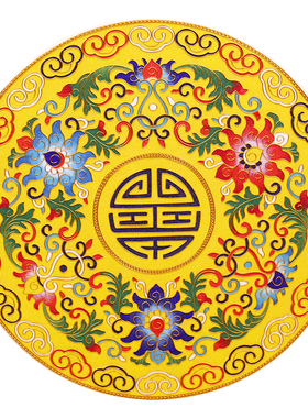 装饰摆件诗翼珐琅彩瓷盘