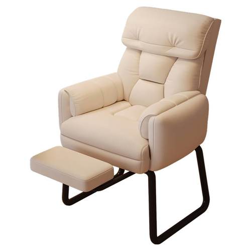 弓形电脑椅子家用舒适办公靠背学生宿舍可躺懒人沙发久坐电竞座椅