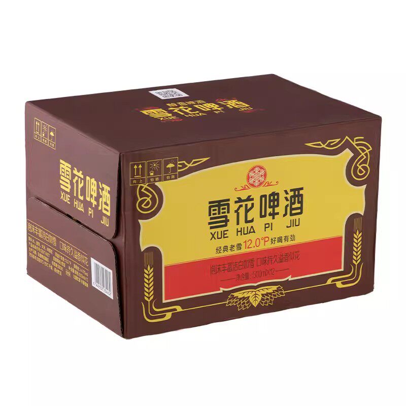 雪花啤酒整箱批发12瓶经典装精酿