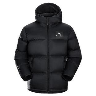 骆驼黑钻5PLUS羽绒服女装2025冬季加厚保暖连帽面包服羽绒外套男