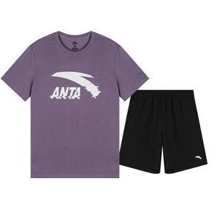 安踏运动套装男青少年男装帅气学生潮流套装2025新款夏装运动服男