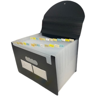 办公室用多层可伸缩A4文件夹大容量分类收纳夹独立装A4文件风琴包