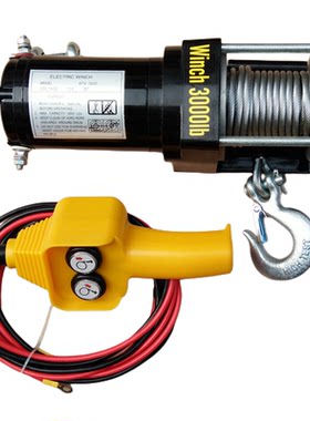 车载电动绞盘12V/24V/纯铜电机
