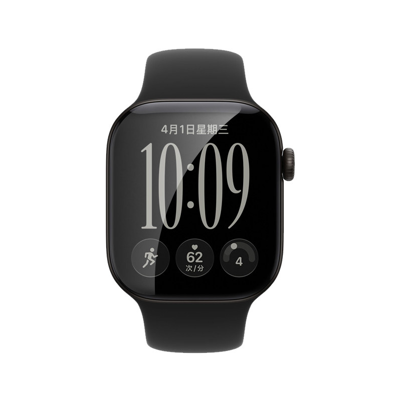 秒贴无尘仓适用苹果手表保护膜iwatchs12/s11手表膜se贴膜applewatchs10全包s9屏幕s8曲面s7钢化膜42mm全屏41