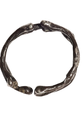 【zt zhuangtai狀態】EXCEPTION例外异形做旧拼接镂空925银戒指环