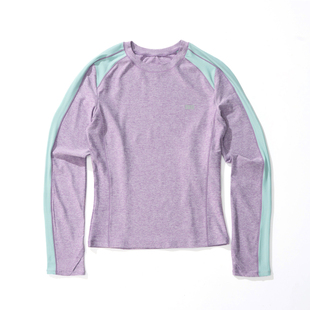 NOTHOMME户外吸湿速干衣打底衫修身拼色训练运动长袖T恤女士