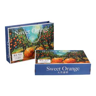 辛晟高档橙子礼盒包装盒空盒子手绘插画丑橘甜橙礼品盒包装箱纸箱