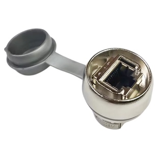 MSDD228M面板式全金属网口母座穿墙连接器以太网转接头网线对接头