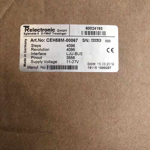 议价Trelectronic帝尔编码器 TR编码器CEH58M-00067议价
