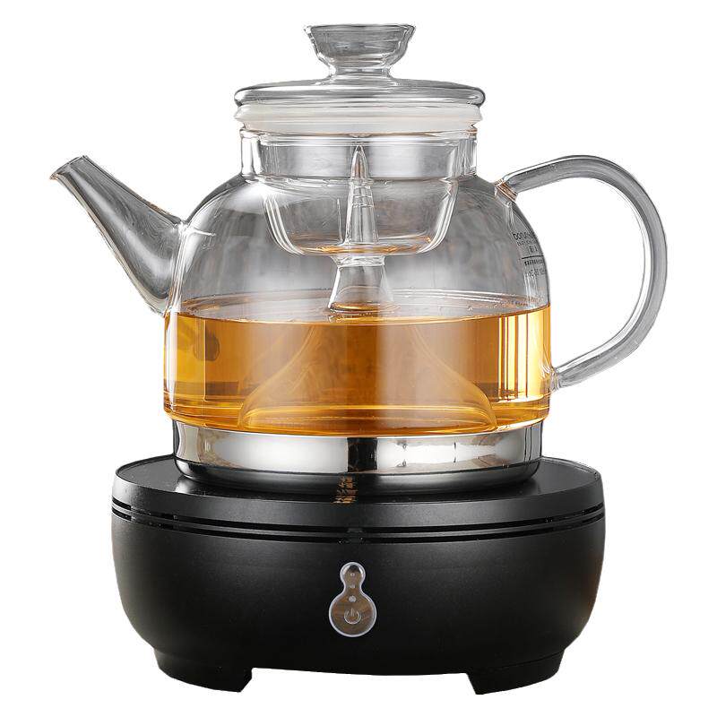 电磁炉加热玻璃煮茶器烧水全自动蒸汽喷淋煮茶壶电陶炉蒸茶器套装