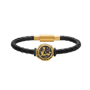 正品黄金四大神兽白虎男士手链如意女手镯国潮足金男款硬金手环