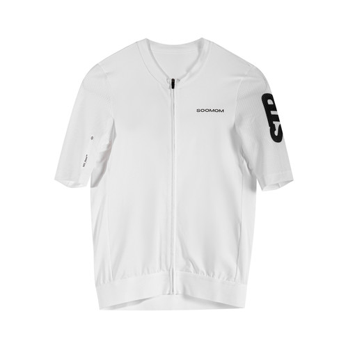 预售白色SOOMOM | BASE男士STP短袖骑行服高弹快干上衣公路车新款