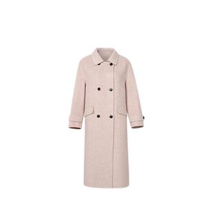 GCRUES商场同款双排扣绵羊毛大衣女气质2025时尚外套 G09D12A1452