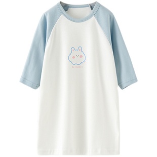 童泰儿童睡衣纯棉春秋女宝宝连体睡裙男女童居家服长袖睡袍连衣裙