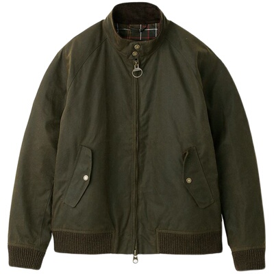 海淘现货 英国 Barbour x Baracuta限量联名油蜡G9哈灵顿夹克外套