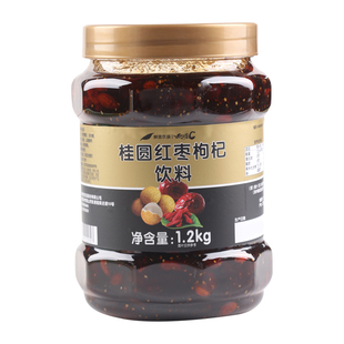 鲜活优果C桂圆红枣枸杞茶果酱1.2kg桂圆红枣茶奶茶店专用原料