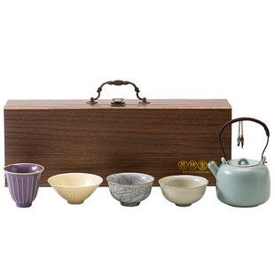 故宫文创五大名窑茶具茶杯套装送老师长辈礼物公司商务礼品伴手礼