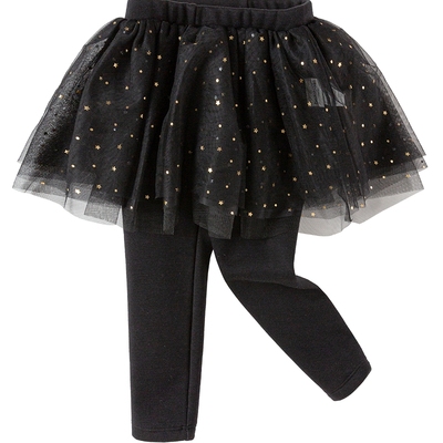 巴拉巴拉女童冬装加绒打底裤裙裤