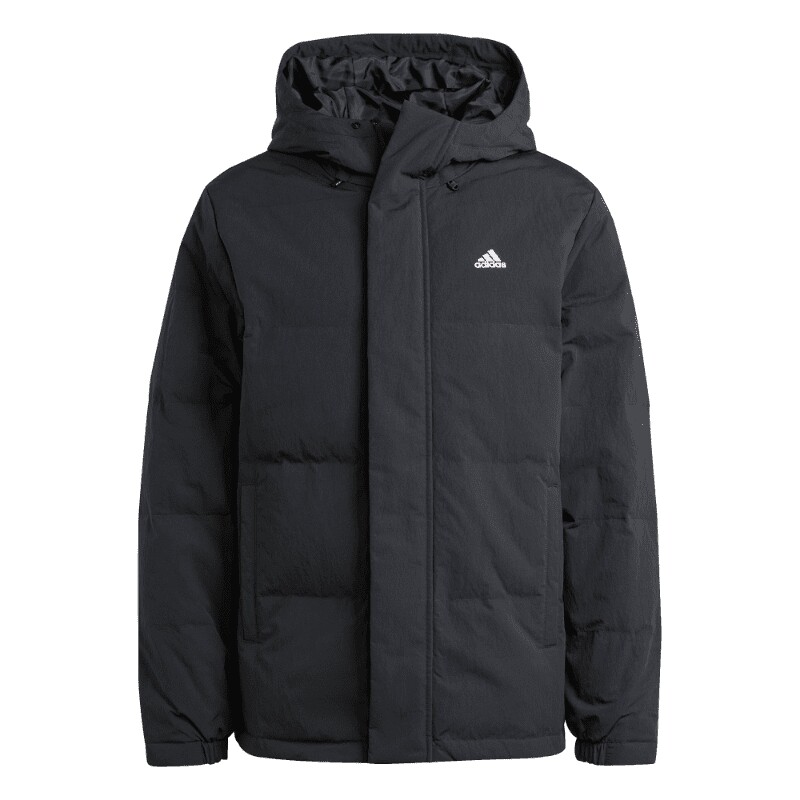 休闲保暖连帽鸭绒羽绒服男女同款adidas阿迪达斯轻运动