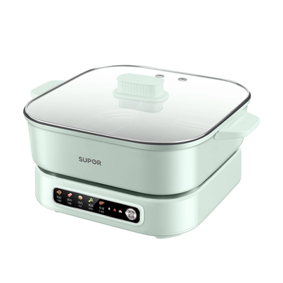 苏泊尔鸳鸯锅电火锅家用多功能分体式煮锅煎炒锅官方旗舰店正品