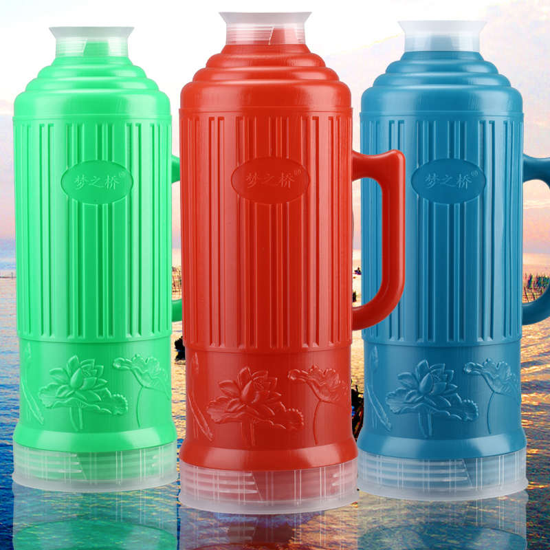 热水瓶家用保温瓶暖水瓶塑料外壳开水壶加厚开水瓶5磅2L玻璃内胆