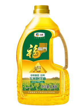 福临门黄金压榨玉米油1.8