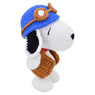 回放手工毛线diy史努比狗钥匙扣挂件材料包钩针编织卡通玩偶吊坠