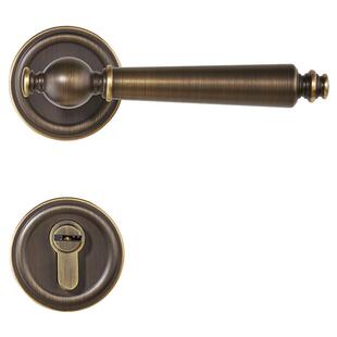 固特家用铜门锁室内卧室门锁黄铜房门锁分体现代木门把手静音锁具