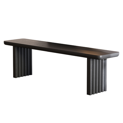 北欧轻奢实木长凳设计师款