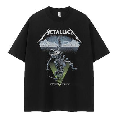 Metallica金属乐队复古短袖T恤
