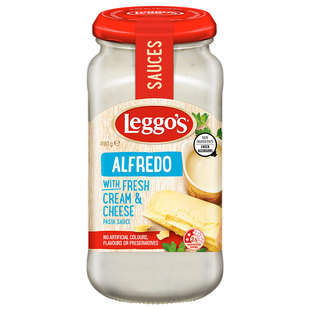 立格仕奶油奶酪意大利面酱490g芝士味挂面早餐面配料酱汁披萨材料