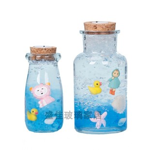 创意DIY幸运星玻璃瓶木塞许愿瓶漂流瓶星空瓶彩虹瓶星星瓶子材料