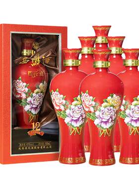 国花瓷500ml45度凤香型白酒