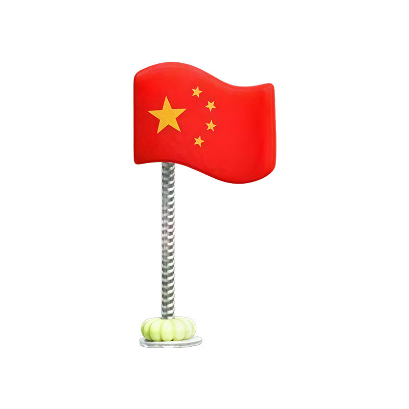 五星摇头爱国小旗汽车内装饰用品