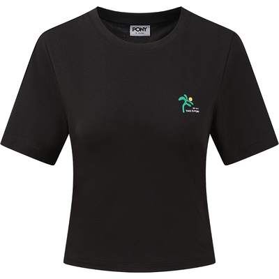 PONY波尼春季新品女子休闲运动耐磨抗菌凉感短袖T恤251W2AT21