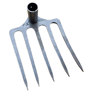 新款超厚锰钢耙子农用钉耙开荒翻土锄草锄头四齿耙多齿镐农用工具