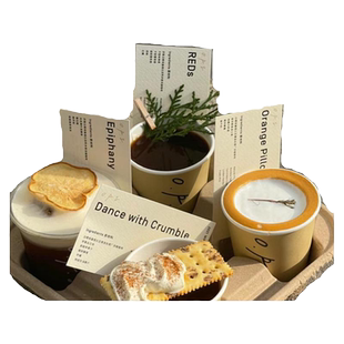 咖啡卡片定制特调风味产品说明介绍卡创意冷萃拿铁手冲食用配方硬卡纸设计饮品店温馨提示卡二维码名片定做