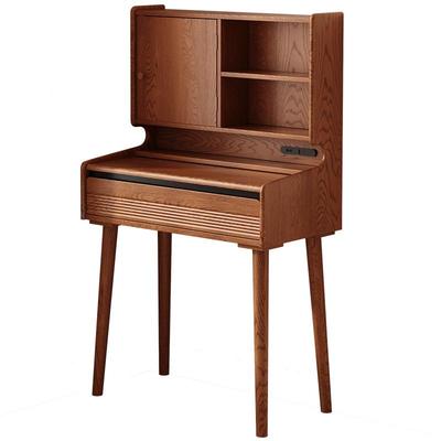 莱舍全实木翻盖中古风小型梳妆台