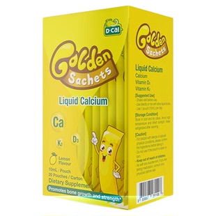 dcal迪巧小黄条液体钙维D3K2儿童宝宝补钙用柠檬酸钙片进口钙镁锌