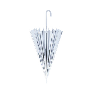 透明雨伞长柄伞超大号双人女白色网红日系高颜值雨伞加固16骨男