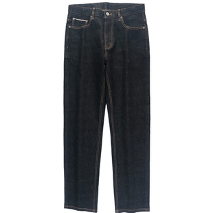 大牛传说秋冬赤耳丹宁牛仔裤男士宽松直筒阔腿弹力大码长裤子3022