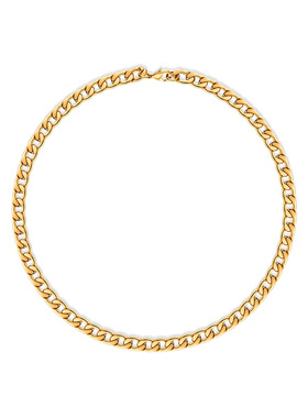 【买3免1】欧美嘻哈hop简约百搭粗链条项链多层叠戴金属链条颈链