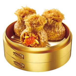 海欣咸蛋黄肉松烧麦网红早餐速食早餐半成品手工咸鸭蛋烧卖冷冻