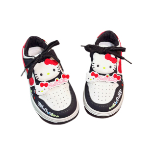 儿童黑色低帮板鞋女款2026新款女童运动鞋大童软底休闲鞋轻便春季