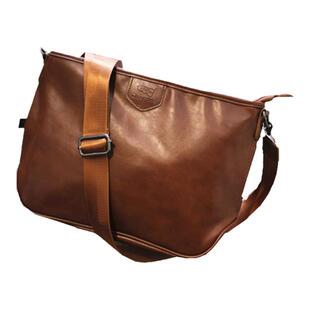 韩国简约单肩包男包包斜跨背包潮斜挎包男士休闲大容量软皮邮差包