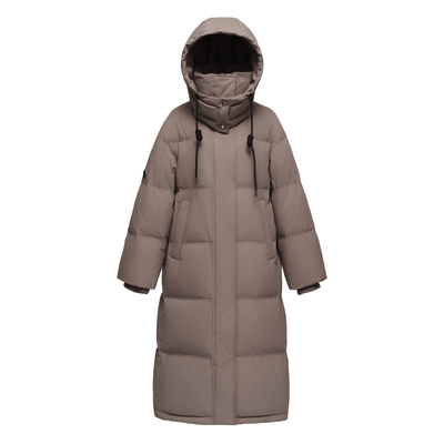 迈凯鹅加长款95%白鹅绒羽绒服防风防寒女款2024冬季新款户外极寒