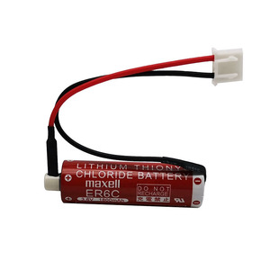 原装进口Maxell ER6C F2-40BL 3.6V带插头适用三菱FX2N PLC锂电池